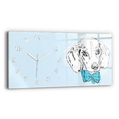 Horloge murale horizontale Chien chiot