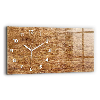 Horloge murale horizontale Bois clair