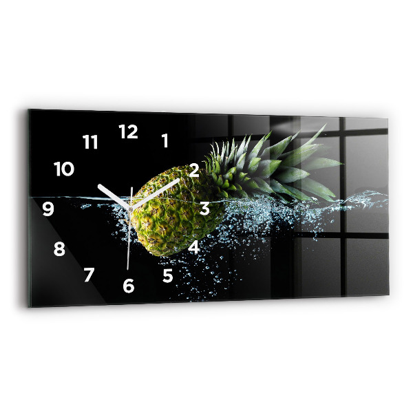 Horloge murale horizontale Ananas