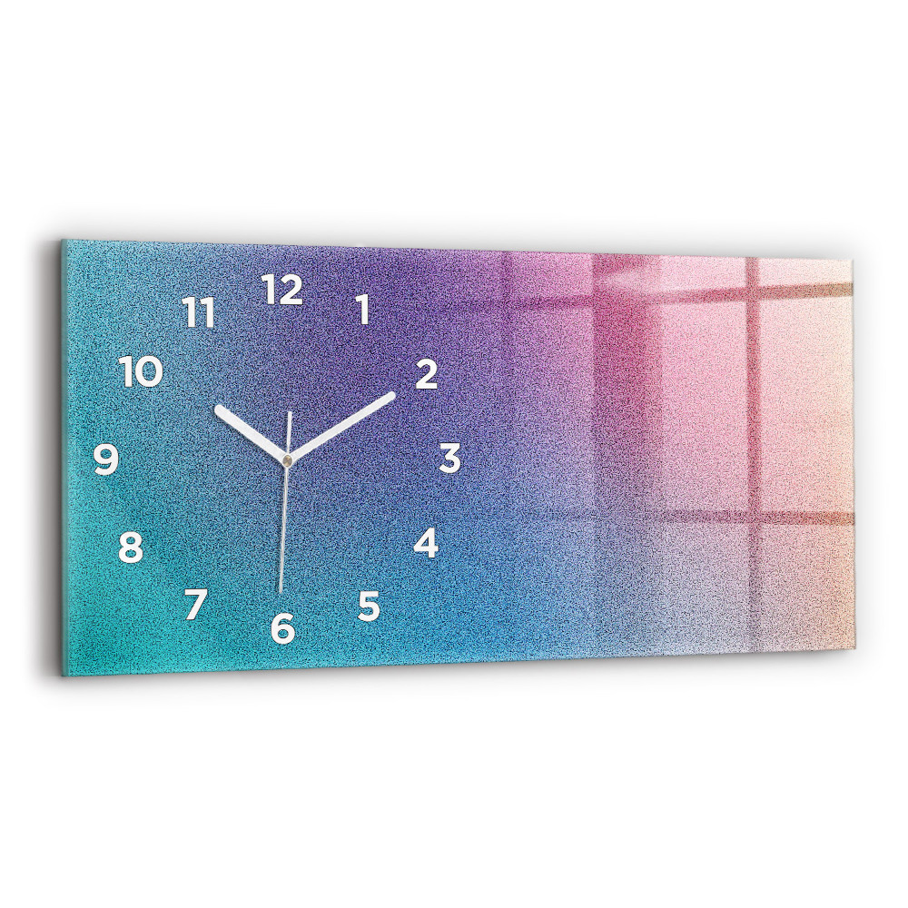 Horloge horizontale en verre Motif dégradé
