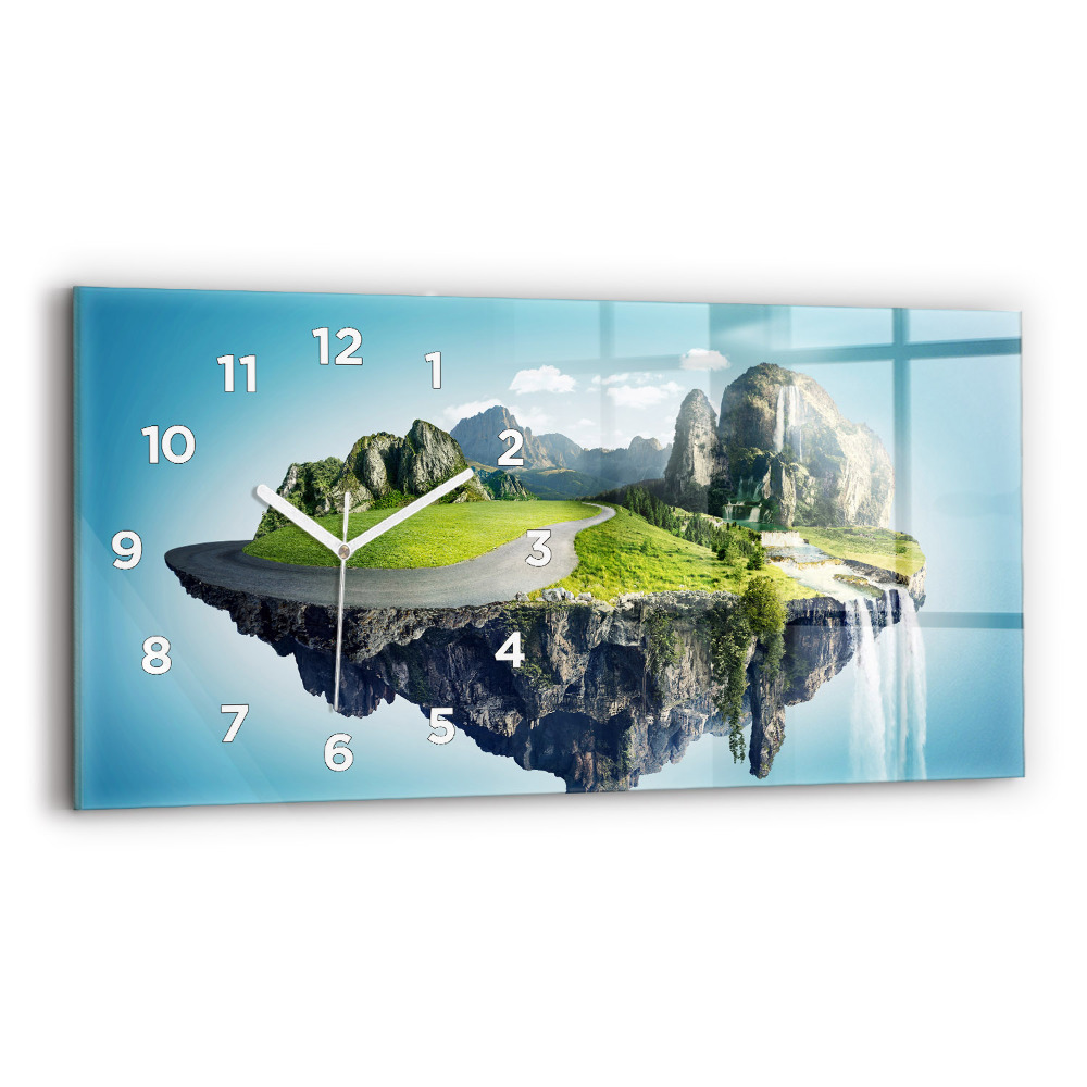 Horloge murale horizontale Île volante