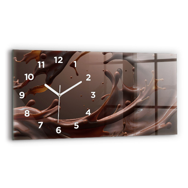 Horloge murale horizontale Cacao