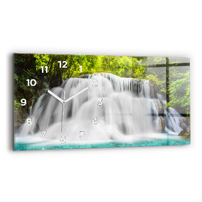 Horloge horizontale en verre Chute d'eau en Thaïlande