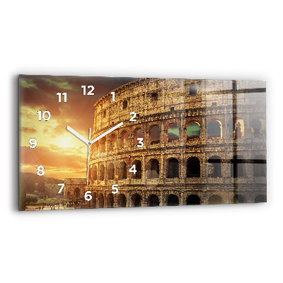 Horloge horizontale en verre Colisée romain