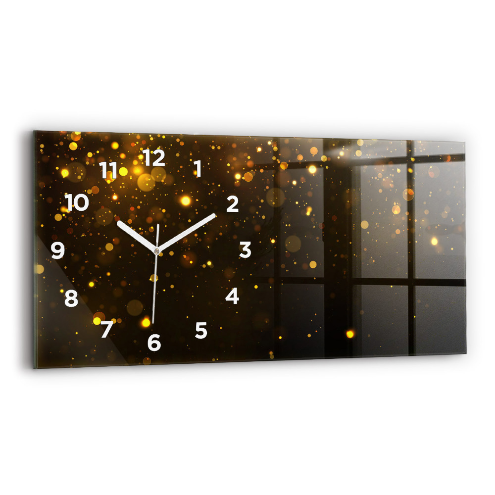 Horloge rectangulaire horizontale Pollen d'or
