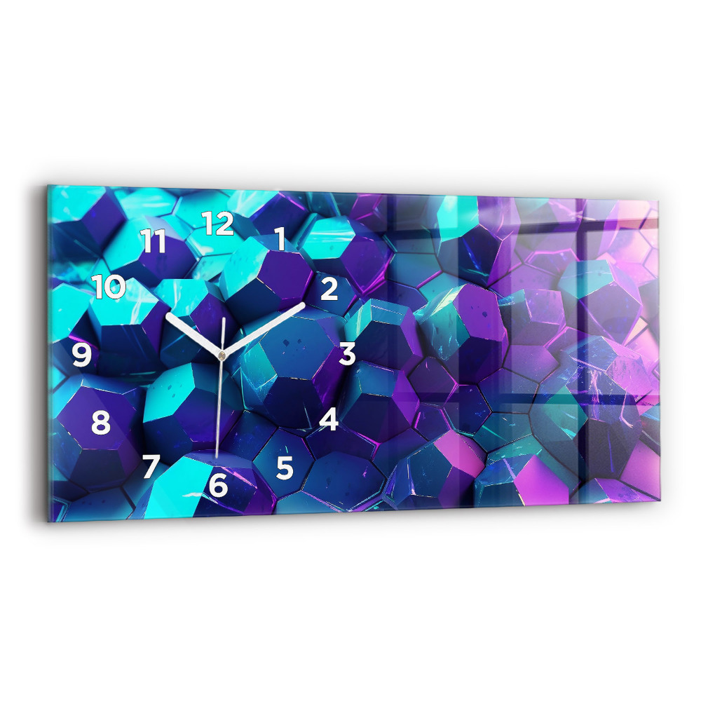 Horloge rectangulaire horizontale Formes géométriques