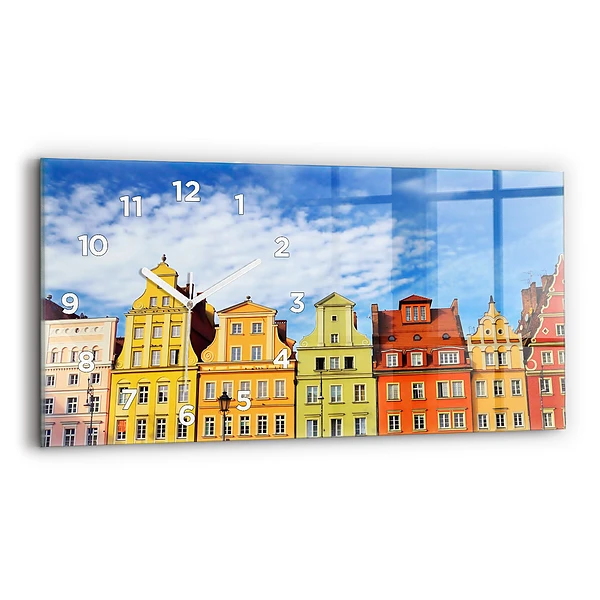 Horloge murale horizontale Wroclaw - Vieille ville