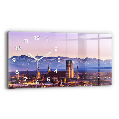 Horloge rectangulaire horizontale Alpes allemandes Munich