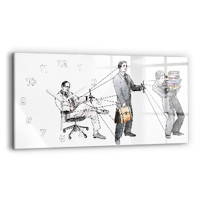 Horloge murale horizontale Personnages en marionnettes