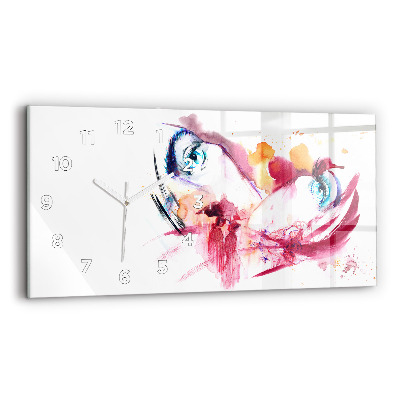 Horloge horizontale en verre Couple romantique
