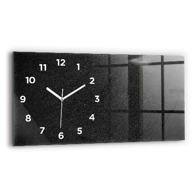Horloge horizontale en verre Rocher sombre