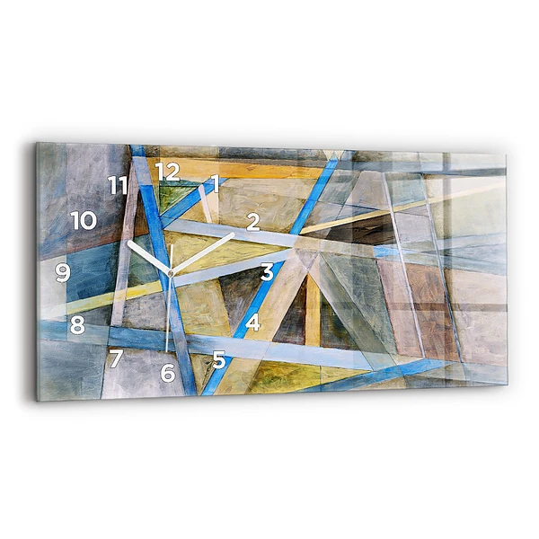 Horloge rectangulaire horizontale Peinture impressionniste