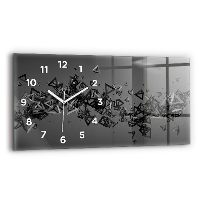 Horloge murale horizontale Abstraction