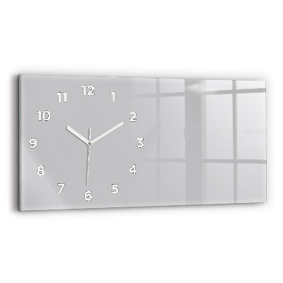 Horloge rectangulaire horizontale Couleur gris clair