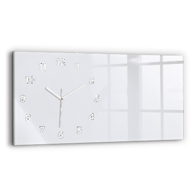 Horloge murale horizontale Coloris blanc foncé
