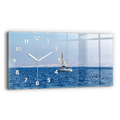 Horloge horizontale en verre Yacht à Tenerife