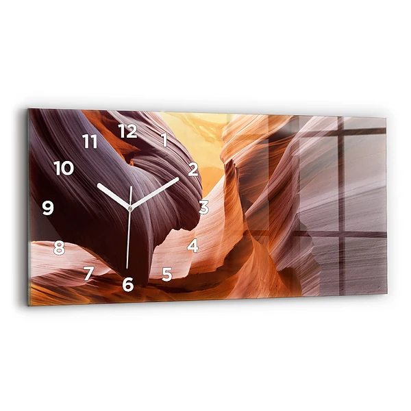 Horloge murale horizontale Canyon d'Antilope