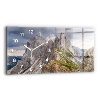 Horloge rectangulaire horizontale Montagnes rocheuses