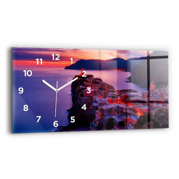 Horloge horizontale en verre Légende des souvenirs