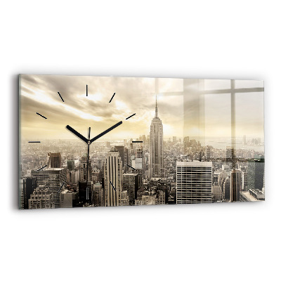 Horloge rectangulaire horizontale Tours à New York