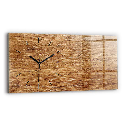 Horloge murale horizontale Bois clair