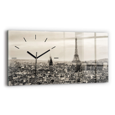 Horloge rectangulaire horizontale Panorama de Paris