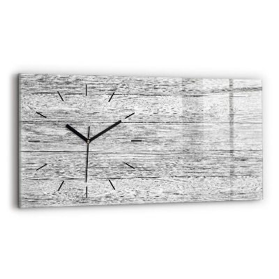 Horloge murale horizontale Panneaux en bois