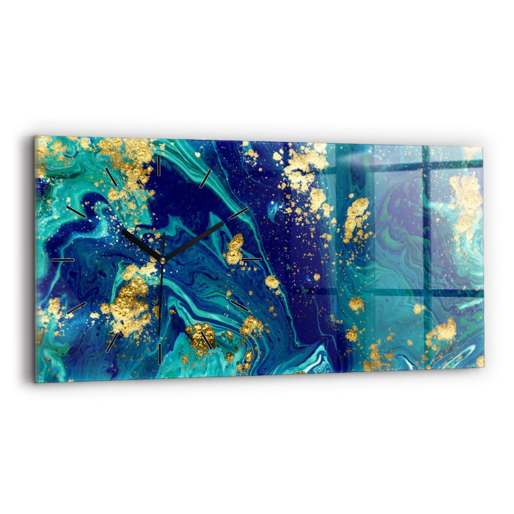 Horloge rectangulaire horizontale Abstraction moderne