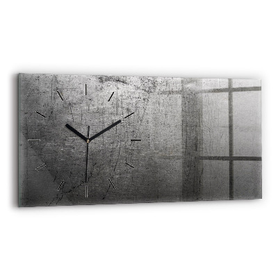 Horloge rectangulaire horizontale Mur de métal