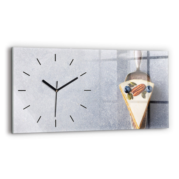 Horloge murale horizontale Morceau de gâteau