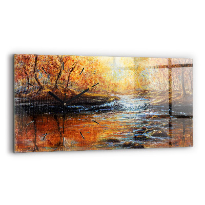 Horloge rectangulaire horizontale Beaux-arts