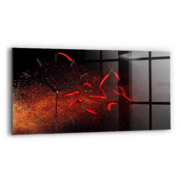 Horloge rectangulaire horizontale Piments