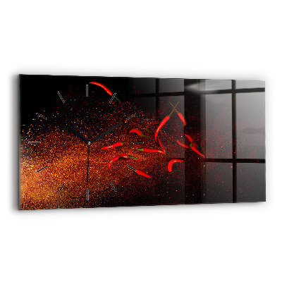 Horloge rectangulaire horizontale Piments