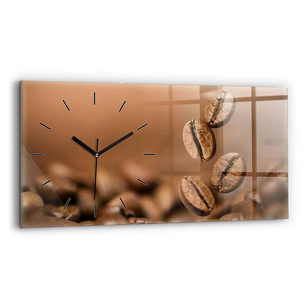Horloge horizontale en verre Couleurs abstraites