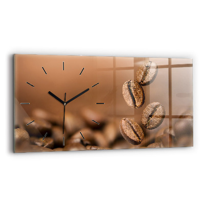 Horloge horizontale en verre Couleurs abstraites