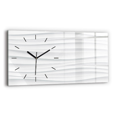 Horloge murale horizontale Texture des vagues