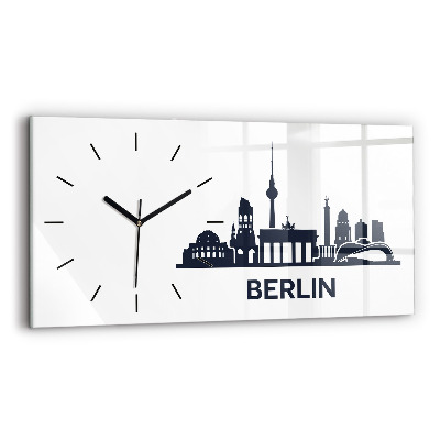 Horloge rectangulaire horizontale Illustration de la ville de Berlin