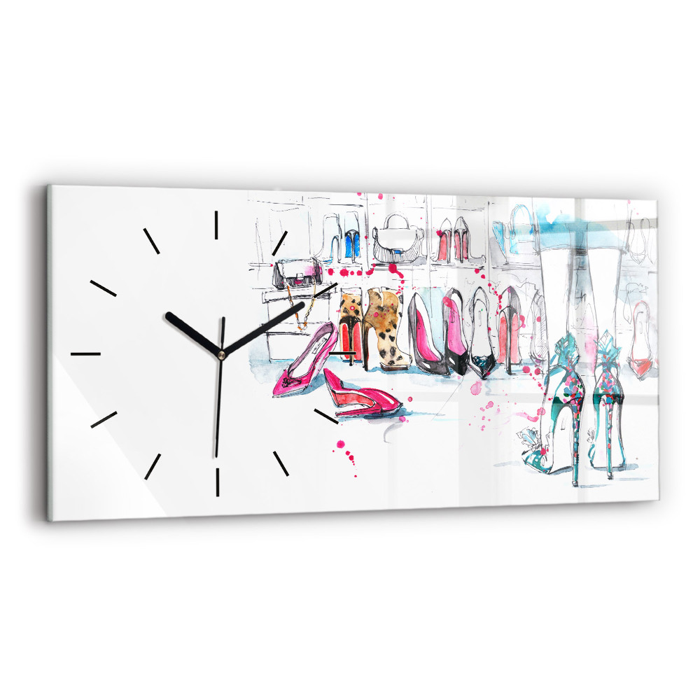 Horloge murale horizontale Élément de féminité