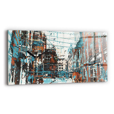 Horloge rectangulaire horizontale Art de la rue