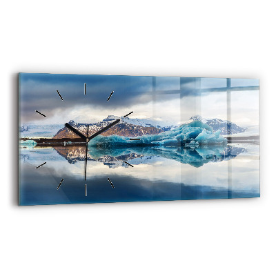 Horloge horizontale en verre Lac Jokulsarlon Islande
