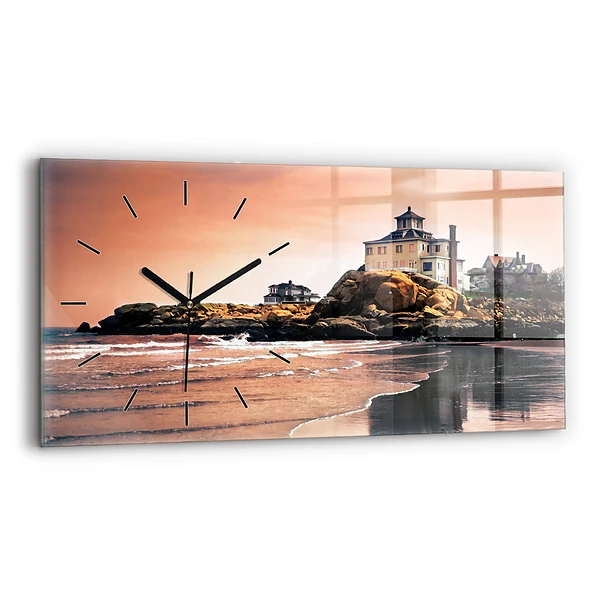 Horloge horizontale en verre Côte de Sherman