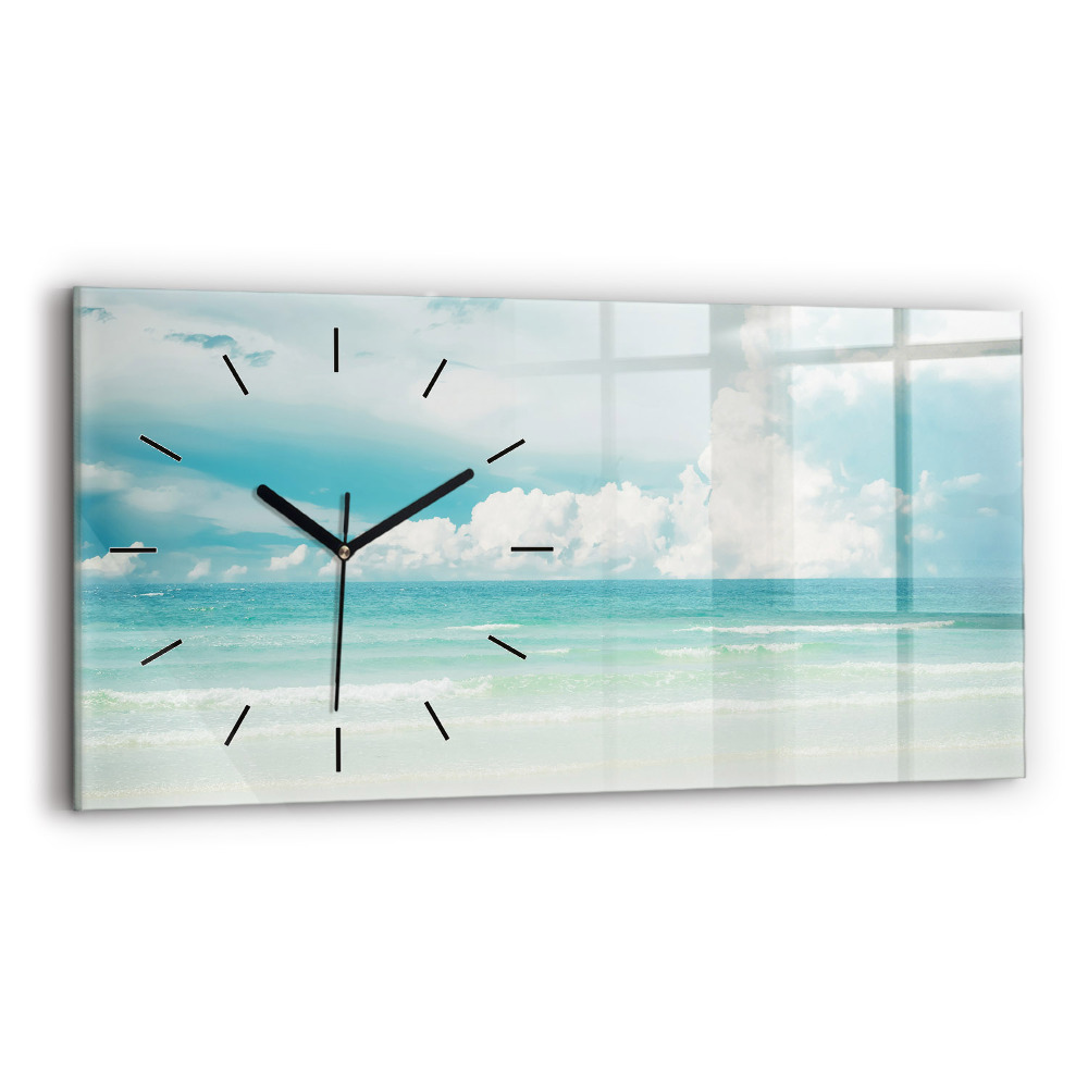 Horloge rectangulaire horizontale Paysage mer