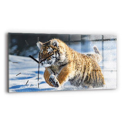 Horloge rectangulaire horizontale Un pas en avant audacieux