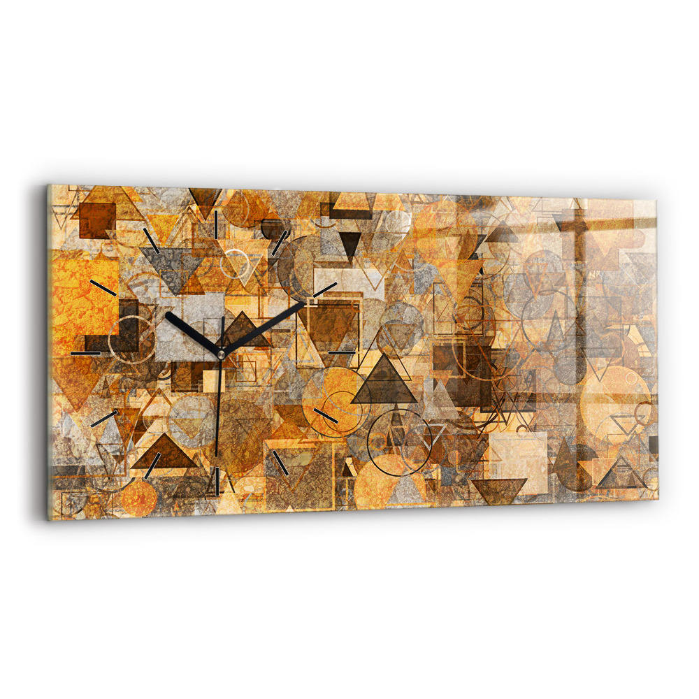 Horloge murale horizontale Formes géométriques