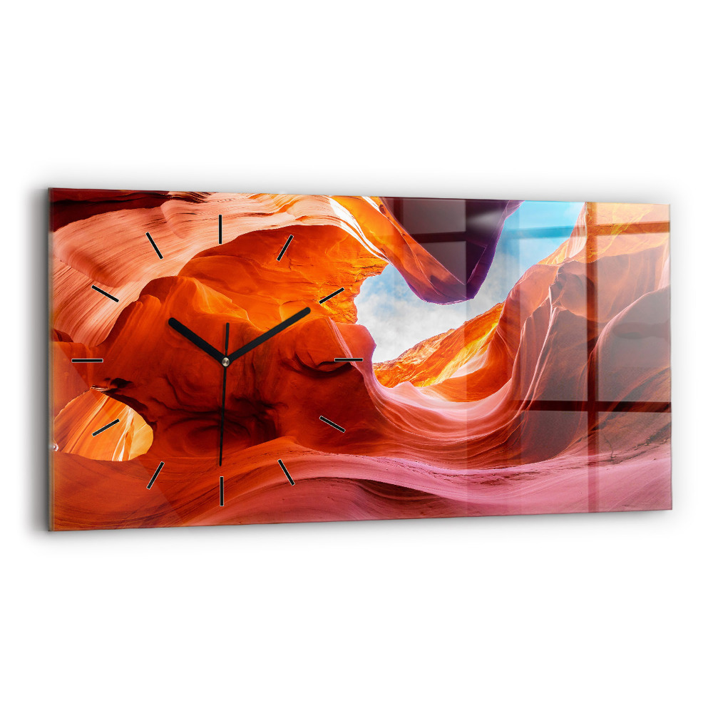 Horloge murale horizontale Canyon