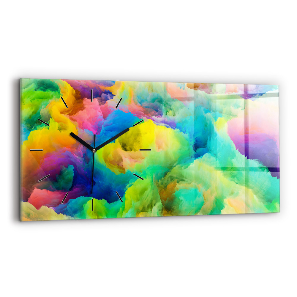 Horloge rectangulaire horizontale Texture fractale