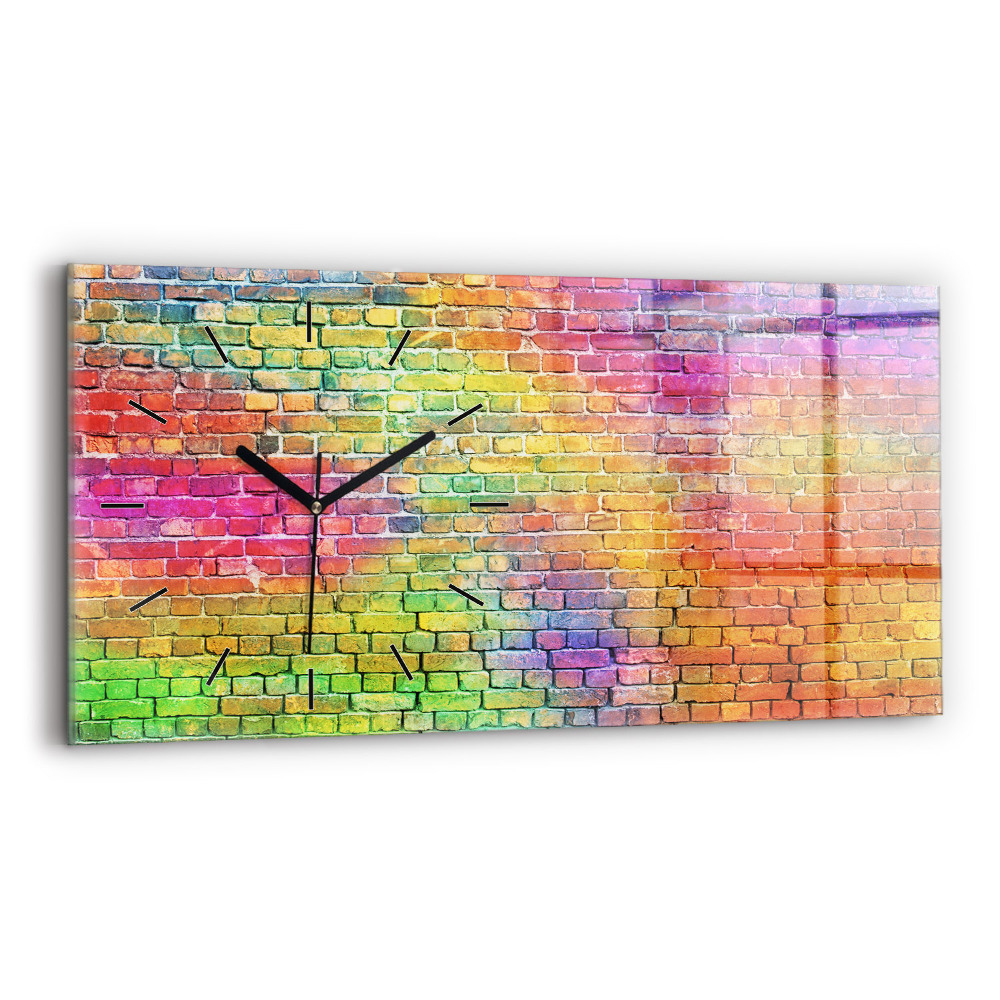 Horloge murale horizontale Mur peint