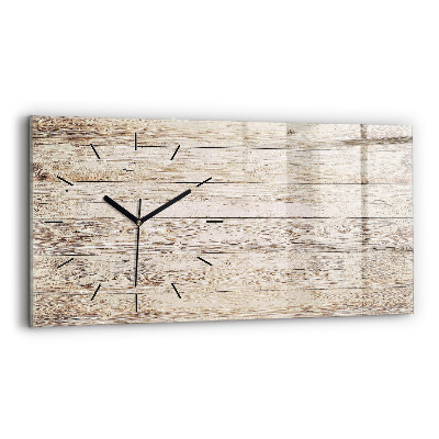 Horloge rectangulaire horizontale Panneaux en bois