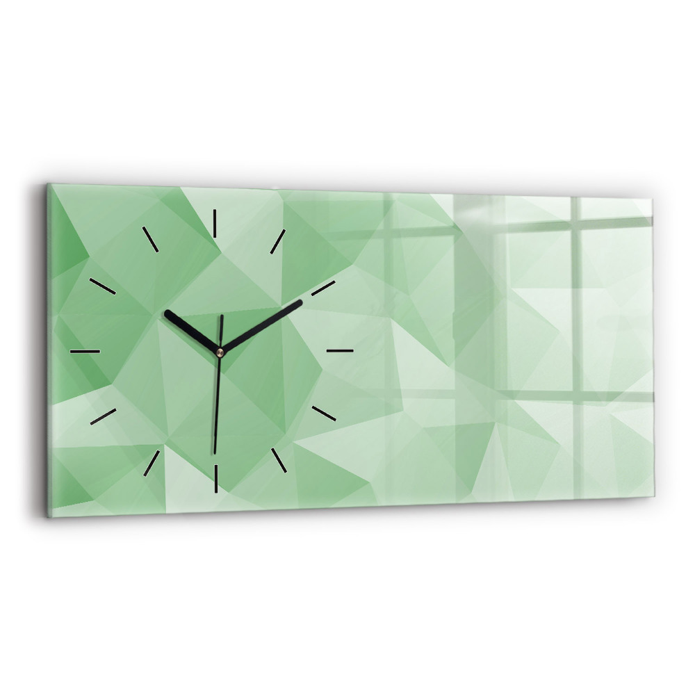 Horloge murale horizontale Triangles abstrait
