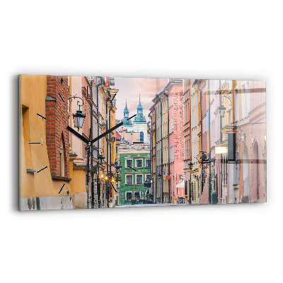 Horloge rectangulaire horizontale Vieille ville de Varsovie